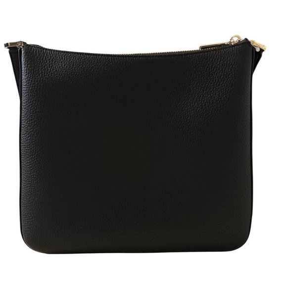 ♠️KATE SPADE LENA SWINGBACK LARGE BLACK LEATHER CROSSBODY♠️ - Picture 2 of 12